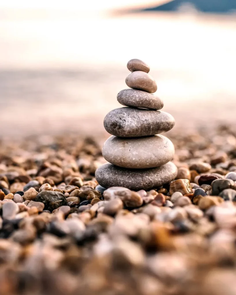 Steine übereinander gestapelt